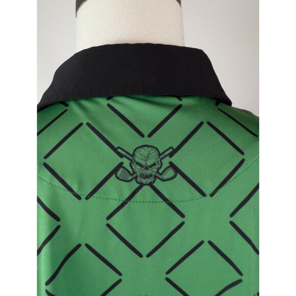 Tattoo Golf Mens L Polo Shirt Hazard Procool Fabric Stretch Performance Athletic - Picture 9 of 12